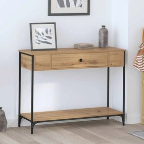 vidaXL Τραπέζι κονσόλας Other artisan δρυς 100 x 34.5 x 75 εκ.
