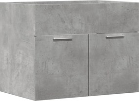 vidaXL Ντουλάπι Νιπτήρα Γκρι Σκυροδέματος 60x38,5x46 εκ. Επεξ. Ξύλο