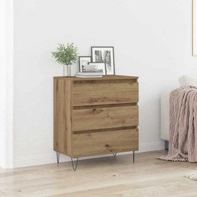 vidaXL Πλαϊνό γραφείο artisan δρυς 60 x 35 x 70 cm Επεξεργασμένο ξύλο