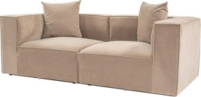 2-Seat Sofa Sora 2 - Cappuccino Cappuccino