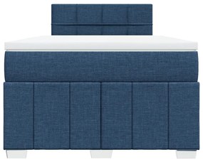 ΚΡΕΒΑΤΙ BOXSPRING ΜΕ ΣΤΡΩΜΑ ΜΠΛΕ 120X200 ΕΚ. ΥΦΑΣΜΑΤΙΝΟ 3289341