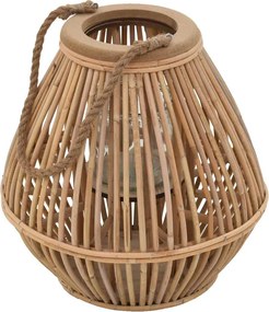 vidaXL κρεμαστό κερί φανάρι κάτοχος λυγαριά φυσικό