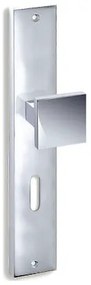 Convex 785 Χρώμιο Πόμολο μεσόπορτας - Πλάκα 72mm(Ζεύγος)