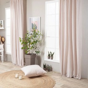 Κουρτίνα Guensa 07 Με Τρέσα Lila Teoran 140X260 Cotton-Polyester