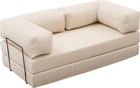 Τριθέσιος Καναπές Comfort - Χρώμα Cream - 190x95x75εκ