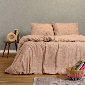Φανελένιο Σεντόνι King Size Με Λάστιχο + Μαξιλαροθήκη (Σετ) Melinen Winter Line Mini Farrel Apple