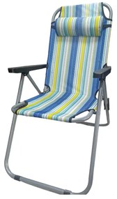 Πτυσσόμενη καρέκλα camping - 1608 - 270874 - Blue/Yellow-270874_bly