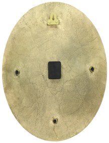 Ρολόι Τοίχου ArteLibre Χρυσό Μέταλλο 50x3x50cm
