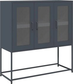 vidaXL Ντουλάπι Ανθρακί 100,5x39x107 εκ. από Χάλυβα Ψυχρής Έλασης