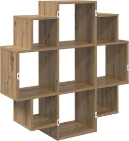 vidaXL Ράφι Τοίχου Artisan Δρυς 90 x 25 x 90 εκ. Επεξεργασμένο Ξύλο