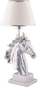 Φωτιστικό Επιτραπέζιο Horse 390FLH2241 25x60cm E27 40W White-Silver Opviq