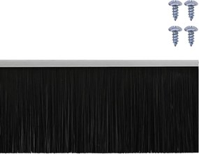 vidaXL Σφραγίδες πόρτας με βούρτσες που προσαρτώνται 6 pcs Ασημί