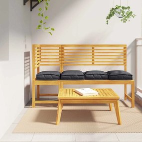 vidaXL Μαξιλάρι 4 pcs Μαύρο 40 x 40 x 8 εκ. Ύφασμα Όξφορντ