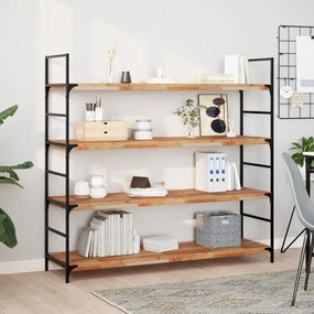 vidaXL Ράφι Κρεμαστό 140x40x4 εκ. Φινίρισμα Λαδιού Μασίφ Ακακία