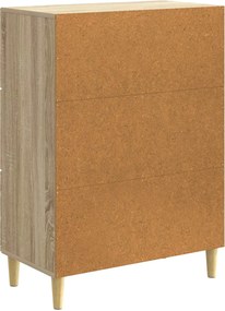vidaXL Πλαϊνό γραφείο Sonoma Δρυς 66 x 34,5 x 90 εκ Επεξεργασμένο Ξύλο