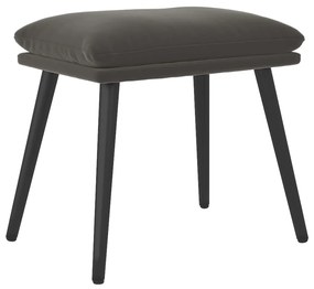 vidaXL Υποπόδιο Σκούρο Γκρι 45 x 29,5 x 39 εκ. Βελούδινο