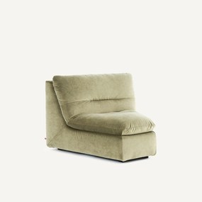 Γωνιακή πολυθρόνα σύνθεσης από λινό βελούδο, Giuliano