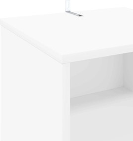 vidaXL Ντουλάπι δίσκων βινυλίου Λευκό 38 x 33 x 61 εκ