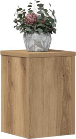 vidaXL Βάσεις Φυτών 2 τεμ. Αρτισιανή Δρυς 20x20x30 εκ. Επεξ. Ξύλο