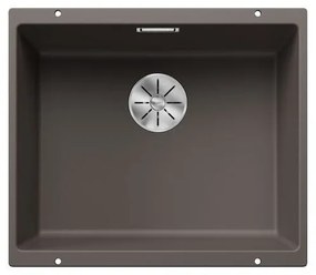 Blanco Subline-U 500-U Volcano Grey SILGRANIT™ PuraDur™ Γρανιτένιος Νεροχύτης Υποκαθήμενος με 1 Γούρνα 53x46 cm
