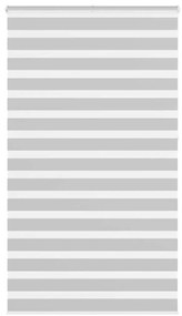 vidaXL Ζέβρα τυφλή Ανοιχτό Γκρι Πλάτος υφάσματος 130,9 εκ. Πολυεστέρας