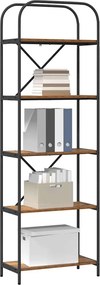 vidaXL Ράφι Βιβλίων 5 επιπέδων 60 x 30 x 183 εκ Επεξεργασμένο ξύλο