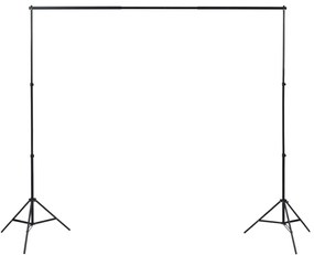 vidaXL Κιτ Στούντιο με 3 Βαμβακερά Φόντα και Ρυθμιζόμενη Βάση 3 x 6 μ.