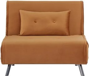 Πολυθρόνα κρεβάτι Nextdeco Berlin σκούρο πορτοκαλί Υ92x100x91εκ.