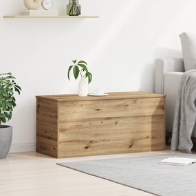 vidaXL Κουτί αποθήκευσης  με καπάκι Artisan Oak 100x42x46 εκ. από Κατασκευασμένο Ξύλο