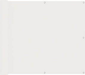 vidaXL Οθόνη Μπαλκονιού Λευκός 100 x 300 cm Ύφασμα Όξφορντ