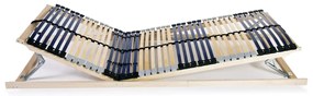 vidaXL Τελάρο Κρεβατιού με 42 Σανίδες &amp; 7 Ζώνες 80 x 200 εκ.