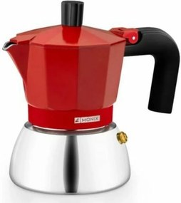 Ιταλικη καφετιερα BRA INOX RED 9T Κόκκινο 470 ml