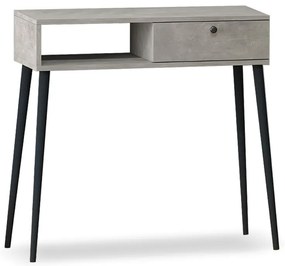 Κονσόλα Napoli Megapap χρώμα γκρι ρετρό 90x29x88εκ.-GP022-0070,4