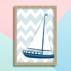 Παιδικό Πόστερ Καραβάκι KD284 21x30cm Εκτύπωση Πόστερ (χωρίς κάδρο)