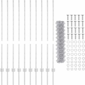 vidaXL Συνδεδεμένος φράχτης με δοκό 10 x 1,2 μ (Π x Υ)