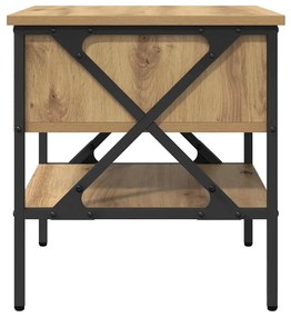 vidaXL Κομοδίνο με συρτάρι artisan δρυς 40 x 42 x 45 εκ.