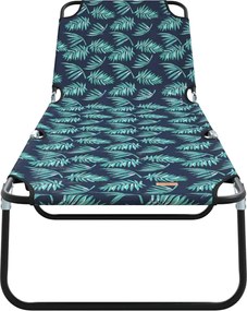 vidaXL Πτυσσόμενη ξαπλώστρα Πολύχρωμο 188 x 57 x 86,5 εκ. Πολυεστέρας