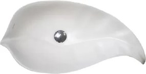 Fyllo White Gloss 75x37 - Επιτραπέζιος νιπτήρας