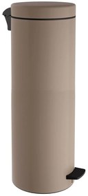 Κάδος Απορριμμάτων Soft Close 2565-103 Φ25x65cm 30lt Matt Beige Pam&amp;Co Stainless Steel