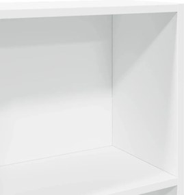 vidaXL Βιβλιοθήκη Λευκή 40x24x176 εκ. από Επεξεργασμένο Ξύλο