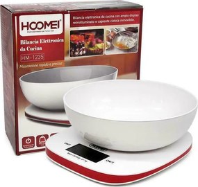 Hoomei HM-1235 Ψηφιακή Ζυγαριά Κουζίνας 1gr/5kg Λευκή