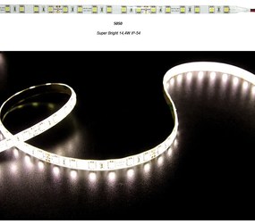 Adeleq Ταινία Led Superbright 5 Μέτρα 24Vdc 14.4W Και 60Led Ανά Μέτρο Ip54 Θερμό 30-362460200