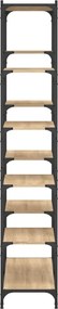 vidaXL Βιβλιοθήκη Sonoma Δρυς 100x32x170 εκ. Επεξεργ. Ξύλο / Σίδηρος