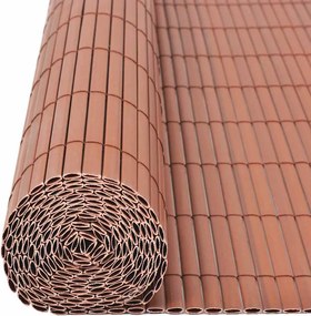 vidaXL Φράχτης Κήπου Καφέ 150 x 500 cm PVC