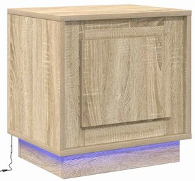 vidaXL Κομοδίνο με Sonoma Δρυς 44 x 34.5 x 45 εκ Επεξεργασμένο ξύλο