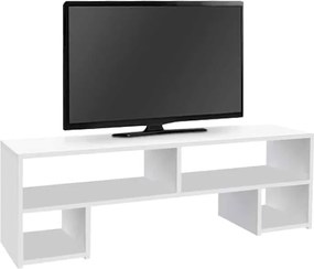 Έπιπλο τηλεόρασης Dabi Megapap χρώμα λευκό 150x30x40εκ.