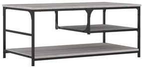 vidaXL Τραπεζάκι Σαλονιού Γκρι Sonoma 90 x 49 x 40 εκ. Επεξεργ. Ξύλο