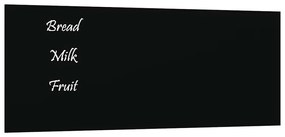 vidaXL Πίνακας Επιτοίχιος Μαγνητικός Μαύρος 50 x 20 εκ. Ψημένο Γυαλί