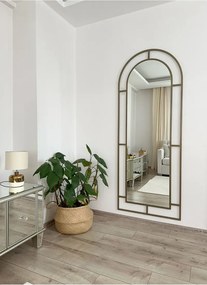 Ορθογώνιος καθρέφτης με μεταλλικό πλαίσιο και βάση Πολύχρωμο 180x70x1.5 cm
