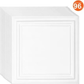 VEVOR Ceiling Tiles 96-Pack 20 x 20 in Polystyrene Easy Installation Glue-up